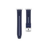 KılıfShop Apple Watch 8 41mm Kordon Kayış Dikiş Desenli Silikon KRD102 LMS