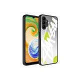Kılıftech Samsung Galaxy A04S Uyumlu Kılıf Aynalı Desenli Kamera Korumalı Parlak Mirror Kapak Yazı