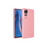 Kılıftech Xiaomi Redmi Note 12 Pro 4G Kılıf Kamera Korumalı Simli Lüks Koton Kapak Pembe