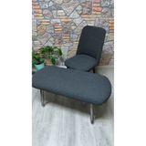 Kılıfteks 4 Büyük Oval Sandalye 1 Puf Kılıfı Antrasit