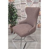 Kılıfteks Kelebek Sandalye Kılıfı - 50 x 55 cm - Kahverengi