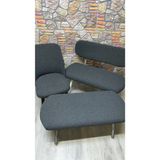 Kılıfteks Puf Bench Takım Kılıfı Jakar Kumaş 2 Sandalye 1 Bench 1 Puf
