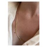 KİLİGİSTANBUL 60 CM İNCE İTALYAN&YILDIZ PLAKA GOLD RENK ÇELİK KOLYE
