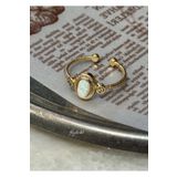 KİLİGİSTANBUL VİNTAGE OPAL GOLD RENK YÜZÜK