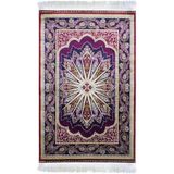 Kilim Co. Klasik Desenli Bambu Salon Antre Yatak Odası Mutfak Halısı - Bordo - 200 x 300 cm