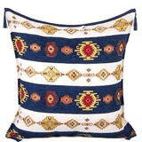Kilim Desen (70cmx70cm) Şönil Kumaş Püsküllü Kare Ev Bahçe Minder Kılıfı NO7
