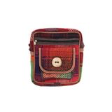 Kilim Desenli Düğmeli Çanta