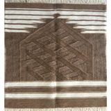 Kilim Dünyası Yün ve Tiftik Seccadesi - 70 x 110 cm - Kahverengi