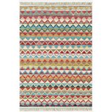 kilim home Multy Tonlarında Baklava Antika Desenli Dekoratif Pamuk Dokuma Cotton Kilim 3569