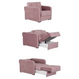 Kilim Mobilya Adonis Tek Kişilik 70*190 Refakatçi Koltuğu Yatak Olabilen Koltuk, Anne Koltuğu Pembe