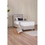 Kilim Mobilya Bamboo Sleepy Sandıklı Baza Başlık Yatak Seti Bej 90X190