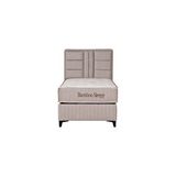 Kilim Mobilya Bamboo Sleepy Sandıklı Baza Başlık Yatak Seti Bej