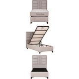 Kilim Mobilya Bamboo Sleepy Set Sandıklı Baza + Başlık + Yatak - 100 x 200 cm - Krem
