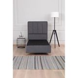 Kilim Mobilya Gold Therapy Sandıklı Baza Başlık Seti Antrasit (Yatak Dahil Değildir) 120X200