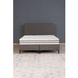 Kilim Mobilya Luna Lux 3'lü Set (PAKET YAYLI YATAK, BAZA, BAŞLIK) Antrasit