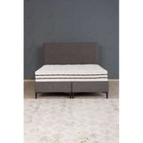 Kilim Mobilya Luna Lux Sandıksız Baza Başlık Paket Yaylı Yatak Seti Antrasit 140X190