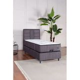 Kilim Mobilya Premium Bamboo Sleepy Üçlü Set Gri (Baza Başlık Yatak) 100X200