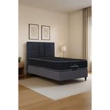 Kilim Mobilya Visco Rise Set Modern Tasarımlı Antrasit Baza+Başlık+Yatak - 100 x 200 cm