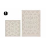 Kilim Motifli İki’li Klozet Takımı Krem