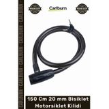 #Kilit Çelik Halat Zırhlı Güvenlik Ym746 150 Cm 20 Mm Bisiklet Motorsiklet Kilidi 150 Cm