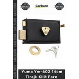 #Kilit Kare Siyah Çelik Kapı Güvenlik Mekanizması Kaliteli Ym602 14Cm Tirajlı Kilit Fare