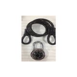 Kilit Market Krom Tanbur Şifre Asma Kilit ve 80 cm Pvc Kaplı Halat