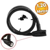 Kilit Motosiklet Kilidi Motorsiklet Bisiklet Halat Zincir Celik Kilit Hirsiz Onlem Guvenlik 120 Cm