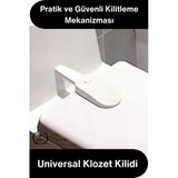 #Kilit Üniversal Klozet Kilidi Bebek Çocuk Güvenlik Kilidi Yapışkanlı Wc Kapağı Kilidi Tuvalet Emniyet Kilidi Toksik Mad