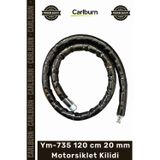 #Kilit Zırhlı Çelik Halat Güvenlikli Bisiklet Motosiklet Ym735 120 Cm 20 Mm Motorsiklet Kilidi