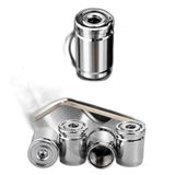 Kilitlemeli Sibop Kapağı Alyanlı Sibop Kapağı Araba Motosiklet Bisiklet Metal Sıkmalı Silver Gümüş 4 Lü Set