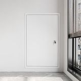 Kilitlenebilir Alüminyum Erişim Paneli - Sıhhi Tesisat, Duvar ve Tavan Erişimi için 10-40 İnç Servis Mili Kapısı, Kilitli ve Anahtarlı Güvenli Duvar Deliği Kapağı (14x48 inç)