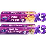 Kilitli Buzdolabı Poşet 3 Büyük 3 Küçük Paket