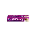 Kilitli Buzdolabı Poşet Büyük Boy 12'li 26 x 28 cm 24 Paket 1 Koli