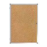 Kilitli Cam İlan Panosu 70x100cm Mantar
