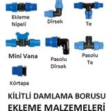 Kilitli Damla Sulama Borusu Ekleme Parçaları Ve Tüm Aparatları