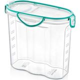 Kilitli Kapaklı Contalı Hava,su Sıvı Geçirmez 1,7 Litre Erzak Saklama KABI-SA585 - Çok Renkli - Standart