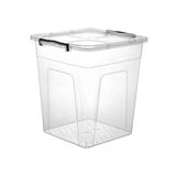 Kilitli Kapaklı Şeffaf Plastik Saklama Kutusu, 5 Litre Hacim