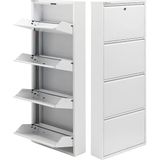 Kilitli Metal Ayakkabılık - Ölçü Seçeneği Mac4-4 Kapaklı - 50X15X136 H