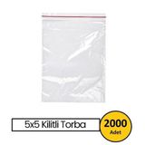 Kilitli Poşet 5*5 25 Mic.(2000 Ad.)