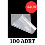 Kilitli Torba 15X18 Cm 100'Lü Kilitli Buzdolabı Poşeti Şeffaf Kilitli Poşet Kilitli Saklama Poşeti