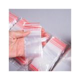Kilitli Torba 5x5 Cm 100'lü Kilitli Buzdolabı Poşeti Şeffaf Naylon Torba Kilitli Saklama Poşeti