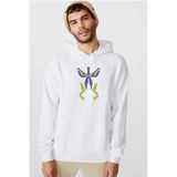 Kill La Kill Anime Junketsu Beyaz Erkek 3İp Kapşonlu Sweatshirt