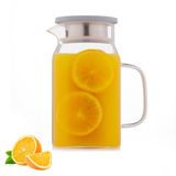 Kilner 1,2 litre kare cam buzdolabı sürahisi | paslanmaz çelik kapaklı ve silikon contalı cam sürahi | demleme veya servis için çift dökme sistemi | şık buzdolabı su sürahisi | hediye kutusunda