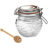 Kilner Ahşap Kepçeli Bal Kavanozu 400 ml - Şeffaf - 1 Adet