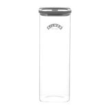 Kilner Borosilikat cam kapaklı saklama kabı, 2 l, hava geçirmez, vakumlu mühürlü, bulaşık makinesinde yıkanabilir, BPA içermez, 10,4 x 10,4 x 28,8 cm