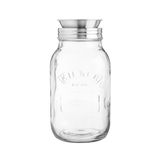 KILNER Create & Make spiral kesici – lezzetli meyve ve sebze spiralleri/spagetti üretimi için, saklama kavanozu dahil, 1 litre, 21,3 x 10 x 24,5 cm