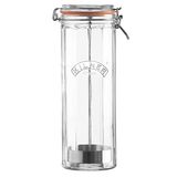 Kilner Spagetti faset kavanoz, mandallı kilitli, 2 litre konserve kavanozu, şeffaf, 2 litre