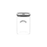 Kilner Taze saklama kavanozu, 1 litre cam gıda kabı, vakumlu sızdırmaz kapaklı, BPA içermeyen cam, hava geçirmez, istiflenebilir, kolay dökülen tasarım | Çay, kahve, şeker ve daha fazlası için ideal
