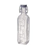 KILNER Ütü şişesi 600 ml | Yağ, meyve suyu ve şurubu muhafaza etmek ve muhafaza etmek için | Silikon conta sayesinde sızdırmaz | Doldurma göstergeli şişe | Şişe kıskaç kilit