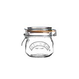 Kilner Yuvarlak Klipsli Kavanoz, 0,5 Litre (500 ml) Hava Geçirmez Cam Saklama Kavanozu, Reçelleri Koruma, Kuru Gıdalar İçin Yeniden Kullanılabilir